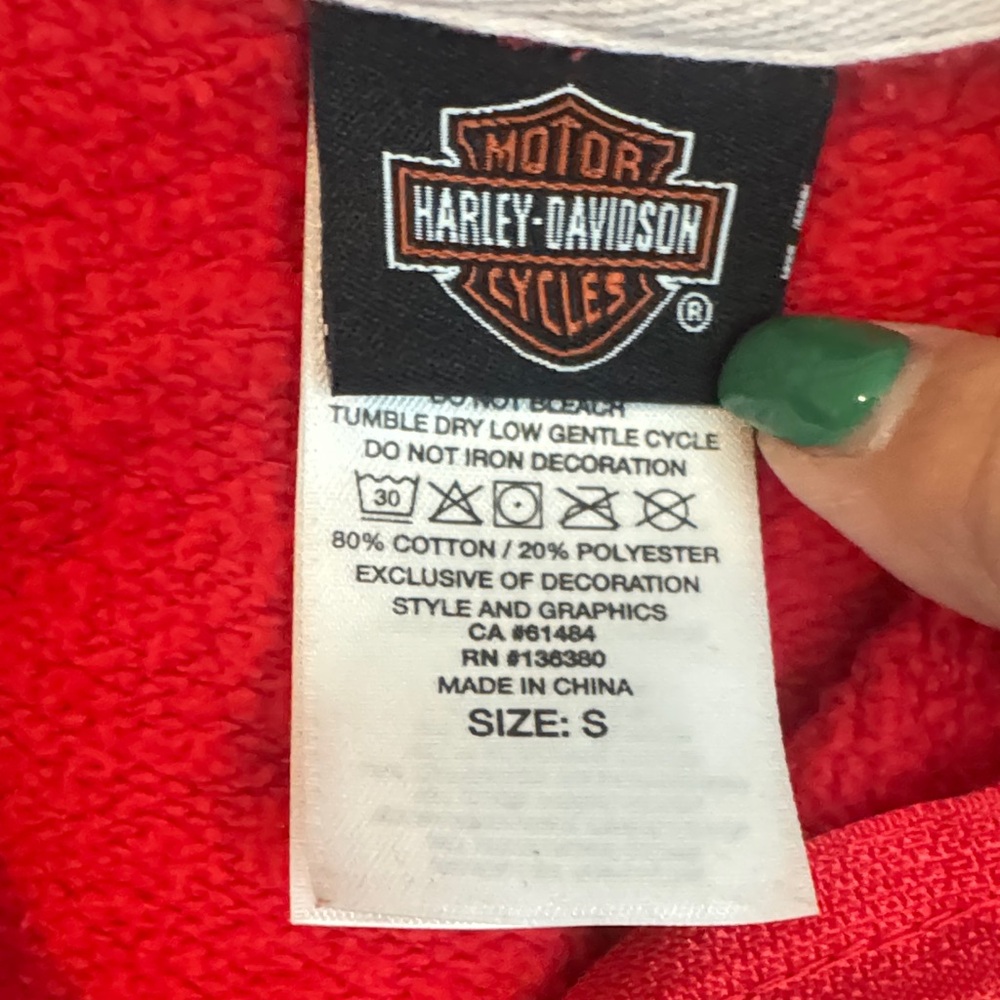 Harley-Davidson Red Hoodie Jacket - Picture 2 of 6